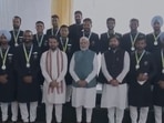PM Modi hosts CWG contingent.&nbsp;