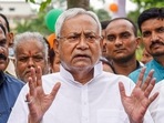 Bihar Chief Minister Nitish Kumar interacts with the media. Bihar Chief Minister Nitish Kumar interacts with the media.