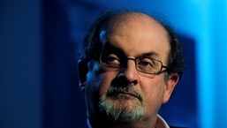 Indian-British author Salman Rushdie.
