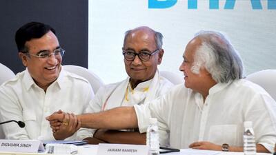 Congress leader Digvijay Singh said he did not trust EVMs as people couldn’t be sure where their vote went and due to electoral bonds, people did not know where money was going and by unchecked use of money. (PTI) Congress leader Digvijay Singh said he did not trust EVMs as people couldn’t be sure where their vote went and due to electoral bonds, people did not know where money was going and by unchecked use of money. (PTI)
