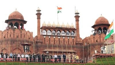 India's first national flag is said to have been designed by Sister Nivedita, a disciple of Swami Vivekananda, in 1904. (ANI/ PIB) India's first national flag is said to have been designed by Sister Nivedita, a disciple of Swami Vivekananda, in 1904. (ANI/ PIB)