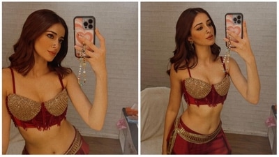 The young and talented Ananya Panday has been going all out to promote her upcoming film Liger which is slated to release on August 25. She is surprising her fans fans every day with updates about her film. The song Coka 2.0 from her film released on August 12 and has been garnering great response. She recently shared some behind the scenes clicks from the song that will surely take your breath away. (Instagram/@ananyapanday) The young and talented Ananya Panday has been going all out to promote her upcoming film Liger which is slated to release on August 25. She is surprising her fans fans every day with updates about her film. The song Coka 2.0 from her film released on August 12 and has been garnering great response. She recently shared some behind the scenes clicks from the song that will surely take your breath away. (Instagram/@ananyapanday)