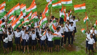In 1911, Rabindranath Tagore composed the song ‘Bharoto Bhagyo Bidhata’ which was later renamed ‘Jan Gan Man’. The Constituent Assembly of India adopted it as the National Anthem on January 24, 1950. (AFP) In 1911, Rabindranath Tagore composed the song ‘Bharoto Bhagyo Bidhata’ which was later renamed ‘Jan Gan Man’. The Constituent Assembly of India adopted it as the National Anthem on January 24, 1950. (AFP)