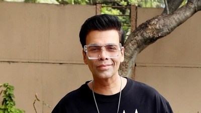 Karan Johar poses in Mumbai at an event. (Sunil Khandare) Karan Johar poses in Mumbai at an event. (Sunil Khandare)