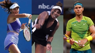 Emma Raducanu; Serena Williams; Rafael Nadal Emma Raducanu; Serena Williams; Rafael Nadal