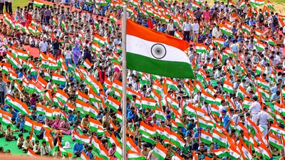 Lauding the Centre and PM Modi for the ‘Har Ghar Tiranga’ Campaign, Naveen Jindal has urged every Indian to make 'Har Din Tiranga' their motto. (PTI) Lauding the Centre and PM Modi for the ‘Har Ghar Tiranga’ Campaign, Naveen Jindal has urged every Indian to make 'Har Din Tiranga' their motto. (PTI)