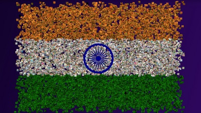 Under digital 'Har Ghar Tiranga' campaign, users Tiranga selfie can be featured in this digital Tiranga. (Source: harghartiranga.com) Under digital 'Har Ghar Tiranga' campaign, users Tiranga selfie can be featured in this digital Tiranga. (Source: harghartiranga.com)