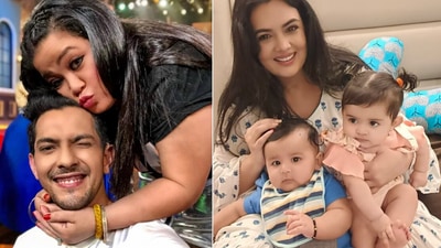 Aditya Narayan's wife Shweta Agarwal Jha posted a photo with Tvisha and Laksh.
