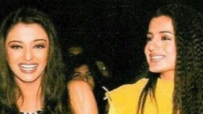 When Ameesha Patel and Aishwarya Rai couldn't stop laughing at an event. When Ameesha Patel and Aishwarya Rai couldn't stop laughing at an event.