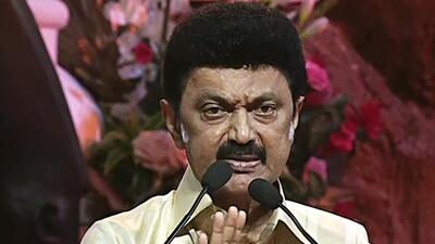 Chennai, July 28 (ANI): Tamil Nadu Chief Minister MK Stalin addresses at the Opening Ceremony of the 44th Chess Olympiad, in Chennai on Thursday. (ANI Photo) (ANI)