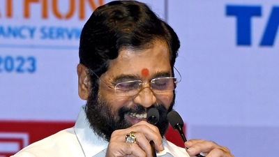 Maharashtra chief minister Eknath Shinde. (ANI Photo) Maharashtra chief minister Eknath Shinde. (ANI Photo)