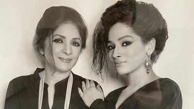 Neena Gupta with daughter Masaba Gupta.&nbsp;