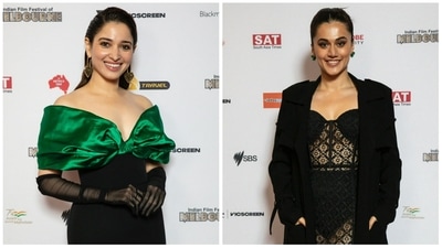 Tamannaah Bhatia and Taapsee Pannu on the opening night of Indian Film Festival of Melbourne. Tamannaah Bhatia and Taapsee Pannu on the opening night of Indian Film Festival of Melbourne.