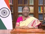 President Droupadi Murmu addresses the nation on the eve of India's 76th Independence Day on Sunday, August 14, 2022. (Screengrab/President of India Twitter)