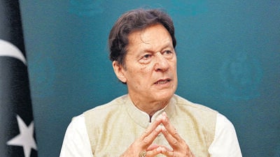 Former Pakistani Prime Minister Imran Khan has once again commended India for its independent foreign policy as he slammed the West for being critical of India for buying Russian oil. (REUTERS) Former Pakistani Prime Minister Imran Khan has once again commended India for its independent foreign policy as he slammed the West for being critical of India for buying Russian oil. (REUTERS)
