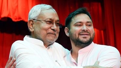 JDU leader Nitish Kumar and RJD leader Tejashwi Yadav in Patna during oath ceremony. (File) JDU leader Nitish Kumar and RJD leader Tejashwi Yadav in Patna during oath ceremony. (File) 