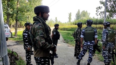 The grenade attack came days after four soldiers were killed in a pre-dawn strike by two terrorists on the Army camp in Rajouri district. (ANI Photo) The grenade attack came days after four soldiers were killed in a pre-dawn strike by two terrorists on the Army camp in Rajouri district. (ANI Photo)