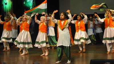 A cultural bonanza was organised Tagore Theatre, the eve of Independence Day. (Keshav Singh/HT)