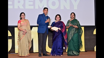 La Martiniere Girls Model United Nation ‘22 underway in Lucknow. (HT PHOTO)