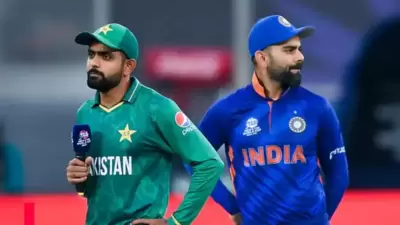 Babar Azam (L) and Virat Kohli (ICC) Babar Azam (L) and Virat Kohli (ICC)