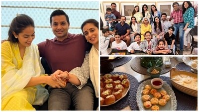 Mira Rajput shared a glimpse of her Raksha Bandhan celebration with her extended family. Mira Rajput shared a glimpse of her Raksha Bandhan celebration with her extended family. 