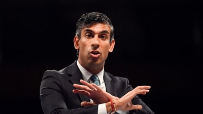 Britain's Conservative Party leadership candidate Rishi Sunak. (Reuters)