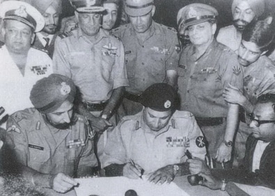 In December, when Pakistan attacked, India was ready. In a decisive triumph, it forced Pakistan to surrender in less than a fortnight. Bangladesh was born. In December, when Pakistan attacked, India was ready. In a decisive triumph, it forced Pakistan to surrender in less than a fortnight. Bangladesh was born.