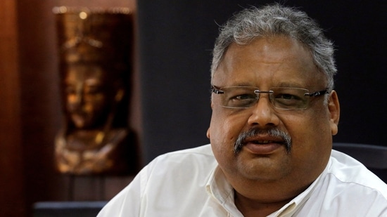 Rakesh Jhunjhunwala, Partner, Rare Enterprises, poses after an interview in Mumbai.(REUTERS)