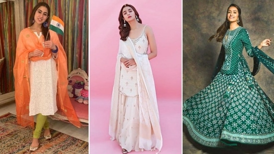 The nation's 75th Independence Day is almost approaching! On Independence Day, people celebrate and honour those who fought for the country's freedom. From Priyanka Chopra to Sara Ali Khan, these B-town celebrities can serve as the best sources of inspiration for your Independence Day 2022 attire.(Instagram )