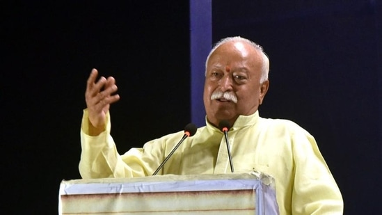 RSS chief Mohan Bhagwat. (HT PHOTO)(HT_PRINT)