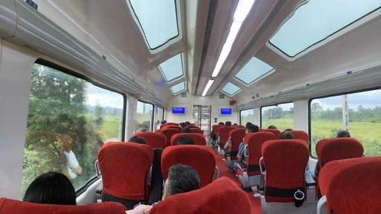 Central Railway aims to make vistadome coaches more popular on Mumbai-Goa route(HT PHOTO) Central Railway aims to make vistadome coaches more popular on Mumbai-Goa route(HT PHOTO)