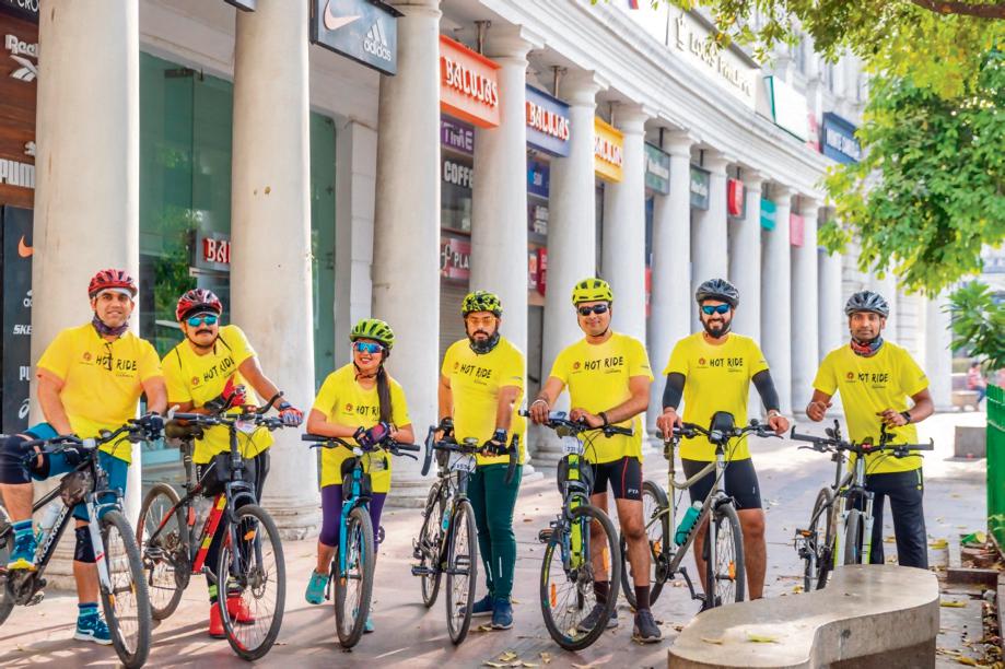 Members of Noida Cycling Club will take to the roads to mark 75 years of Independence. Members of Noida Cycling Club will take to the roads to mark 75 years of Independence.