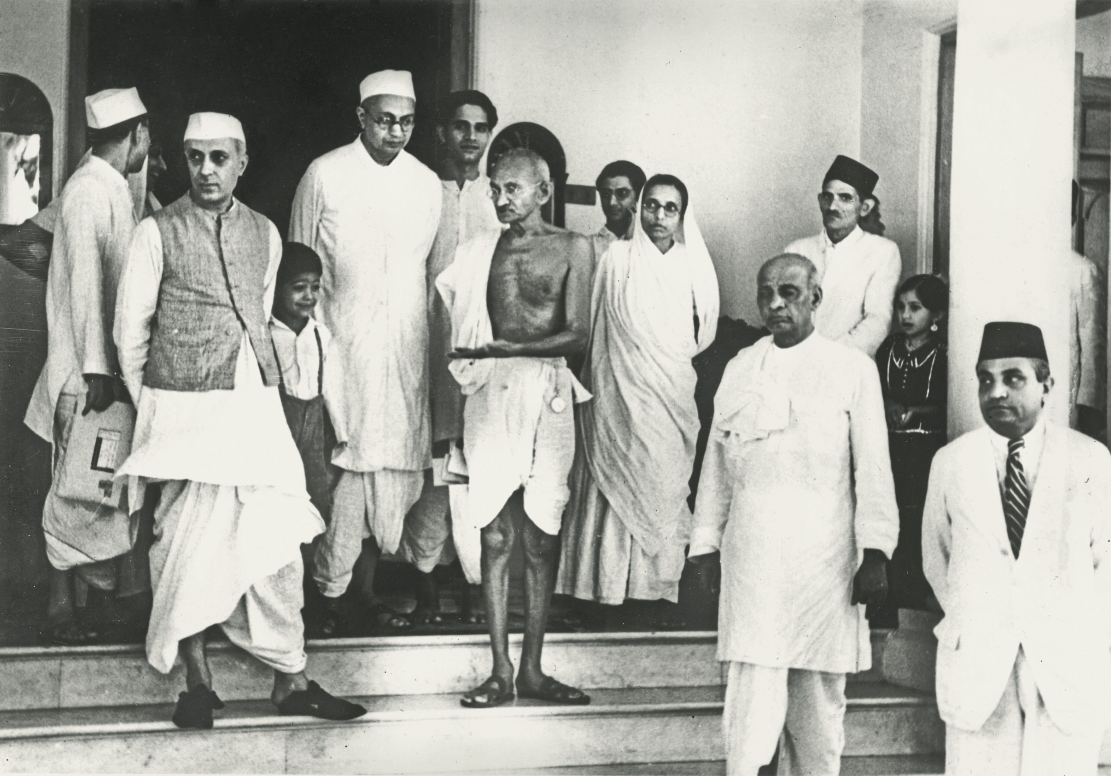 India's first Prime Minister Pandit Jawaharlal Nehru with ‘Father of the Nation’ Mahatma Gandhi.