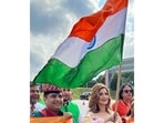 Actor Sonali Bendre celebrated India's 76th Independence Day in the US. Sharing pictures from the flag hoisting ceremony there, she wrote, “Took a little bit of home to Atlanta #HappyIndependenceDay.