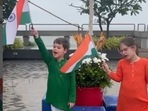 Karan Johar's kids Yash and Roohi celebrate Independence Day. Karan Johar's kids Yash and Roohi celebrate Independence Day.