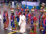 Mamata Banerjee joins folk dancers in Kolkata