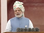 PM Modi chose a white turban on the occasion of the 76th Independence Day.&nbsp;