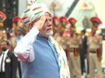PM Modi inspects the inter-services and police Guard of Honour at Red Fort