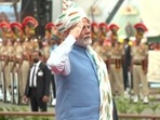 PM Modi inspects the inter-services and police Guard of Honour at Red Fort PM Modi inspects the inter-services and police Guard of Honour at Red Fort