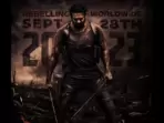 Prabhas features in Salaar poster. Prabhas features in Salaar poster.