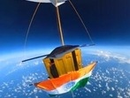The screengrab shows Tricolour &nbsp;above Earth.&nbsp;
