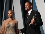 Will Smith and Jada Pinkett Smith arrive at the Vanity Fair Oscar party during the 94th Academy Awards.