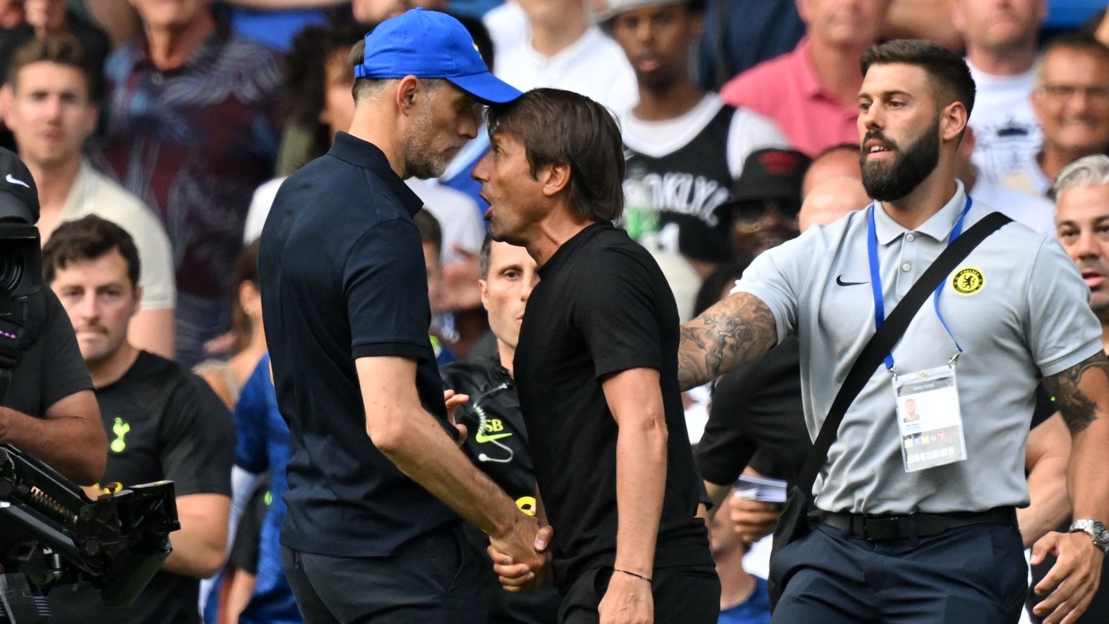 Tuchel on Conte after fiery tussle in Chelsea-Tottenham draw: ‘When you shake hands you look into each other’s eyes’