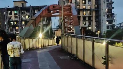 The skywalk near Viviana Mall in Thane Praful Gangurde/HT Photo The skywalk near Viviana Mall in Thane Praful Gangurde/HT Photo