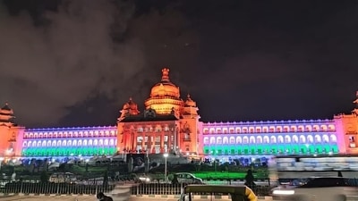 Vidhana Soudha of Bengaluru. (Twitter/PCMohanMP) Vidhana Soudha of Bengaluru. (Twitter/PCMohanMP)
