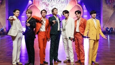 BTS members--Jin, Suga, RM, J-Hope, Jimin, V and Jungkook. (YONHAPNEWS AGENCY/picture alliance) BTS members--Jin, Suga, RM, J-Hope, Jimin, V and Jungkook. (YONHAPNEWS AGENCY/picture alliance)