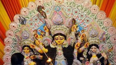 Idol makers are happy that the puja festivities will help them earn money. (File image) Idol makers are happy that the puja festivities will help them earn money. (File image)