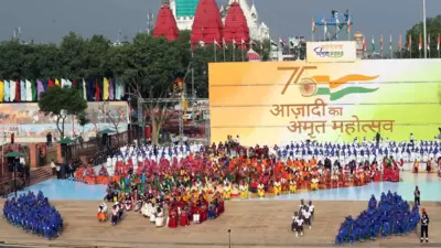 Dress rehearsal ahead of independence day celebrations at Red Fort (HT Photo) Dress rehearsal ahead of independence day celebrations at Red Fort (HT Photo)