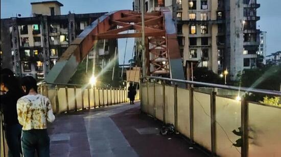 The skywalk near Viviana Mall in Thane Praful Gangurde/HT Photo