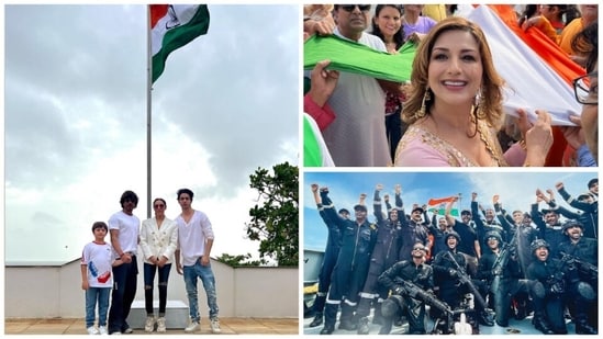 India is celebrating its 76th year of independence today, August 15, 2022. On the occasion, people enthusiastically took part in the 'Har Ghar Tiranga' campaign under the aegis of Azadi Ka Amrit Mahotsav. The 'Har Ghar Tiranga' campaign commenced on August 13 and will run till today. The programme envisages inspiring Indians everywhere to hoist the national flag at their homes. Here's how Bollywood celebrities are celebrating Independence Day.(Instagram)